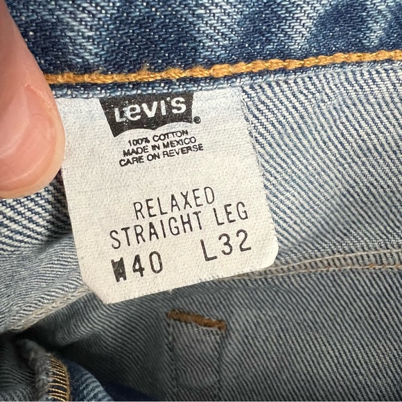 Vintage 2002 Levi’s 901 Relaxed Straight Leg Deadstock Jeans Mexico 40 X 32 - Picture 8 of 10